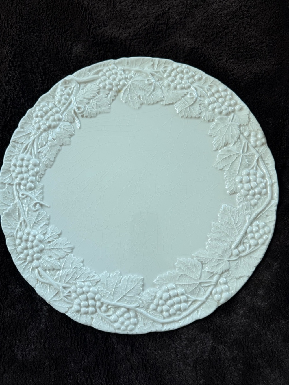 Vintage Majolica Bordallo Style Bloomingdale's Italy Main Course Round Plate